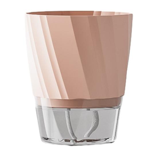 Selbstbewässernder Pflanztopf Blumentopf mit transparentem Reservoir Pflanzgefäß mit Dochtschnüren und Drainagelöchern für Orchideen Afrikanisches Veilchen Sukkulenten Zimmerpflanzen