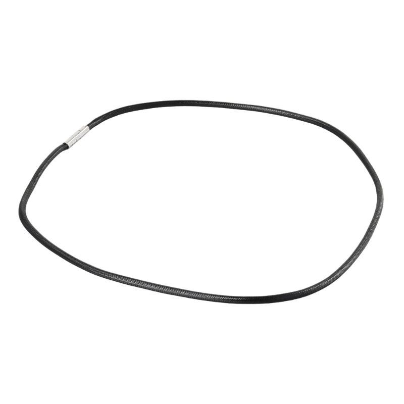 Black Necklace Cord Fashion Braided Rope Necklace Cord DIY Necklace Wax Rope Chain Cord With Insert Buckles