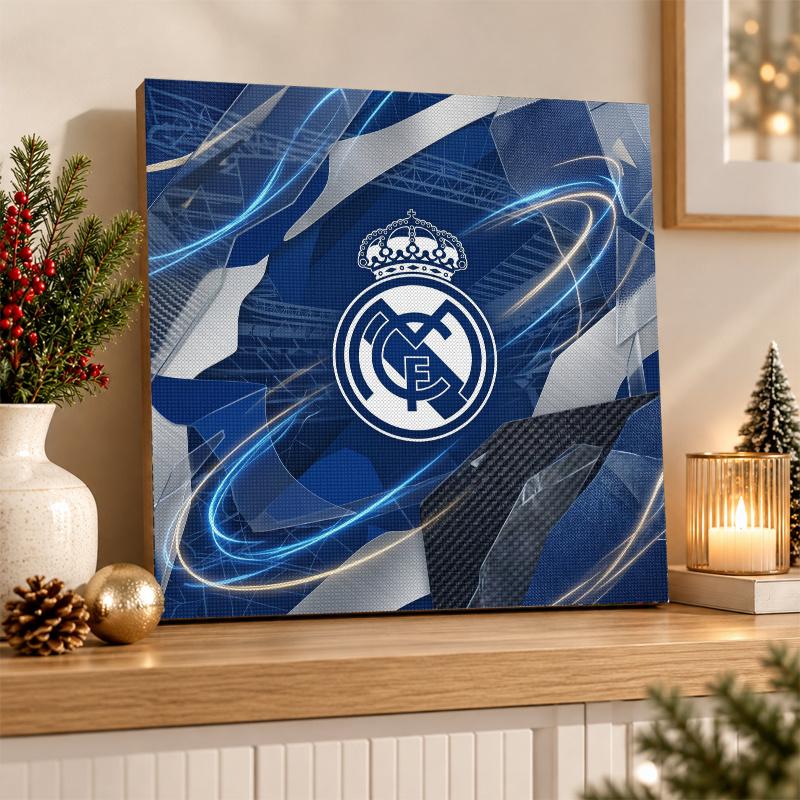 Real Madrid Diamantmalerei Set 5D Vollbohrer DIY Diamantmosaik Wandkunst Heimdekoration
