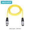 Neewer Audio Cable Set 1 Meter XLR Male to XLR Female Microphone Cable Blue Purple Red Yellow (6 Pieces) (Green Orange)