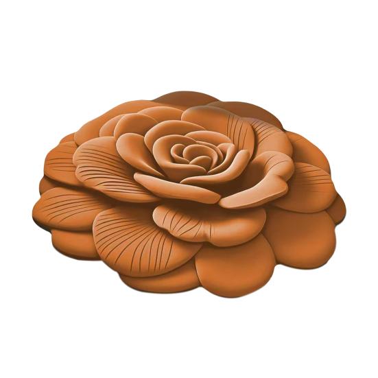Yousheng Diatomaceous Earth Floor Mat 3D Realistic Flower Pattern Non-Slip Backing Door Mat Living Room Bathroom Kitchen Absorbent Mat