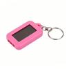 Portable Solar Powered Led Flashlight Keychain With Hand Crank For Outdoor Camping