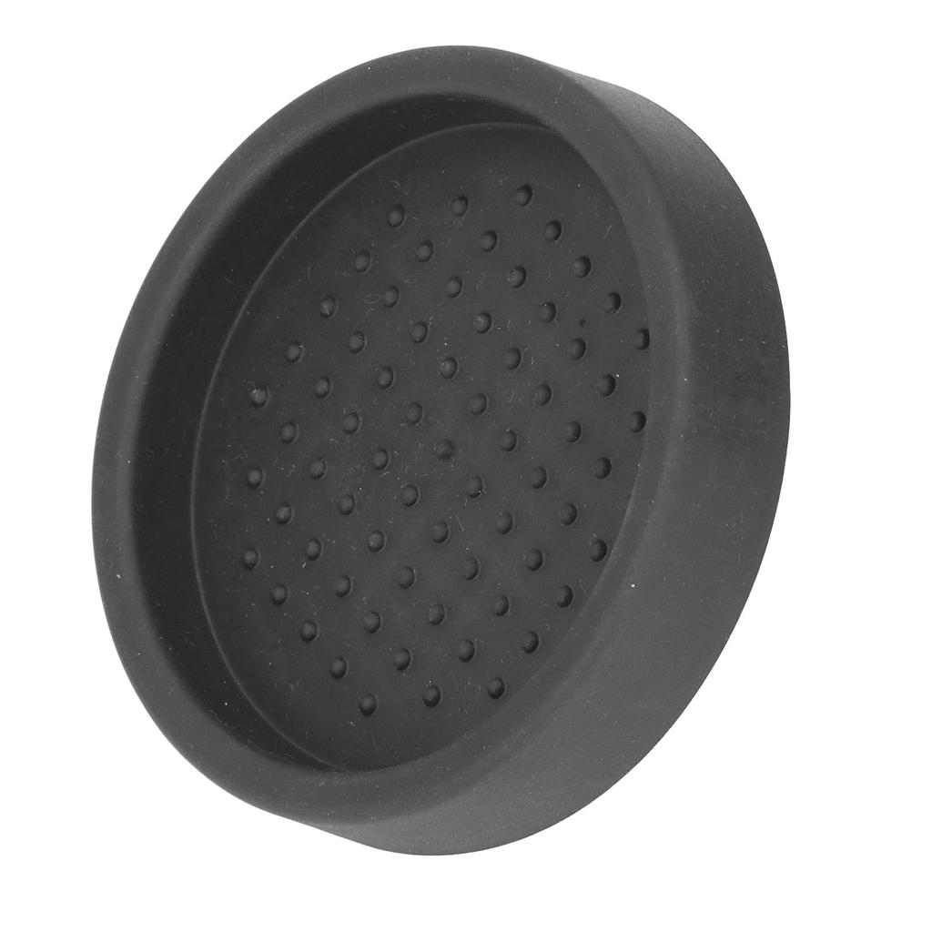 Kaffe Tamper Mat Bra Skydd Kompakt Anti-Slip Rund Kaffepulverdyna för Kafé Hushåll Svart