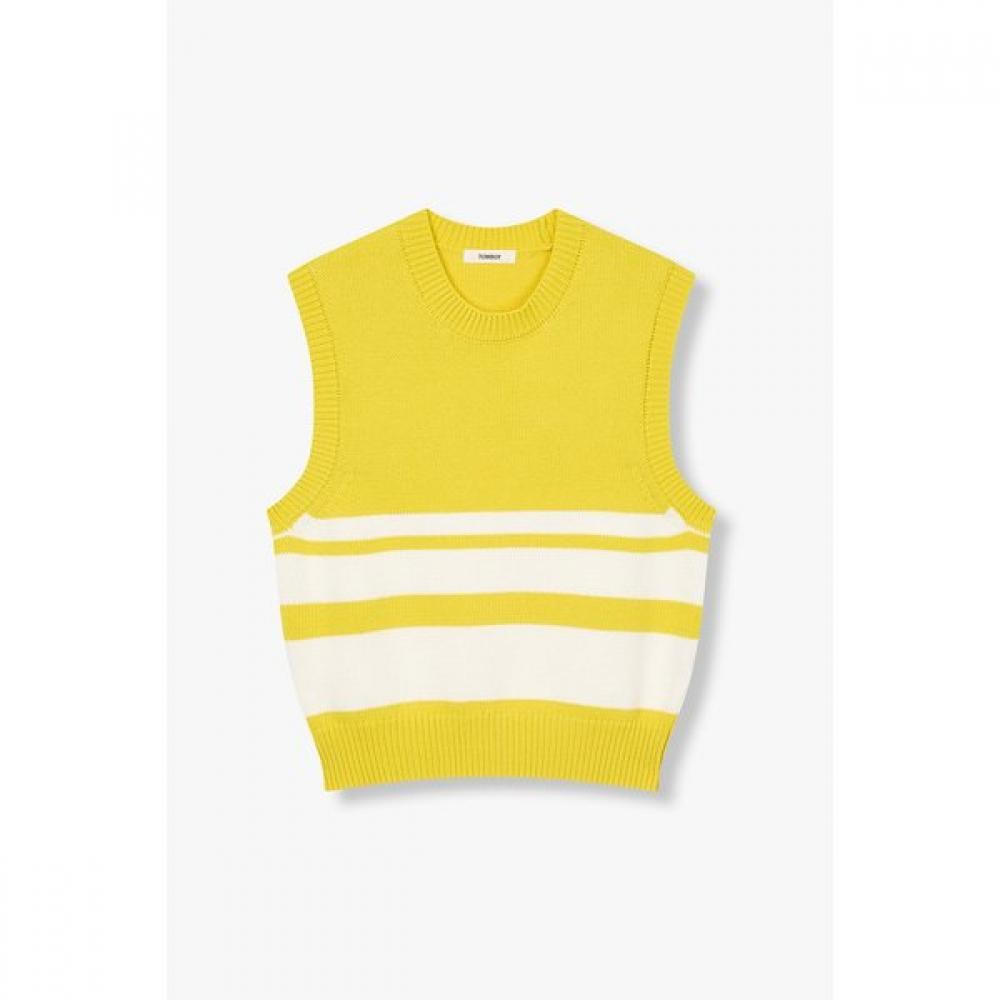 

Studio Tomboy Stripe Knit Vest 9106152100ar 21 (yellow)/One size
