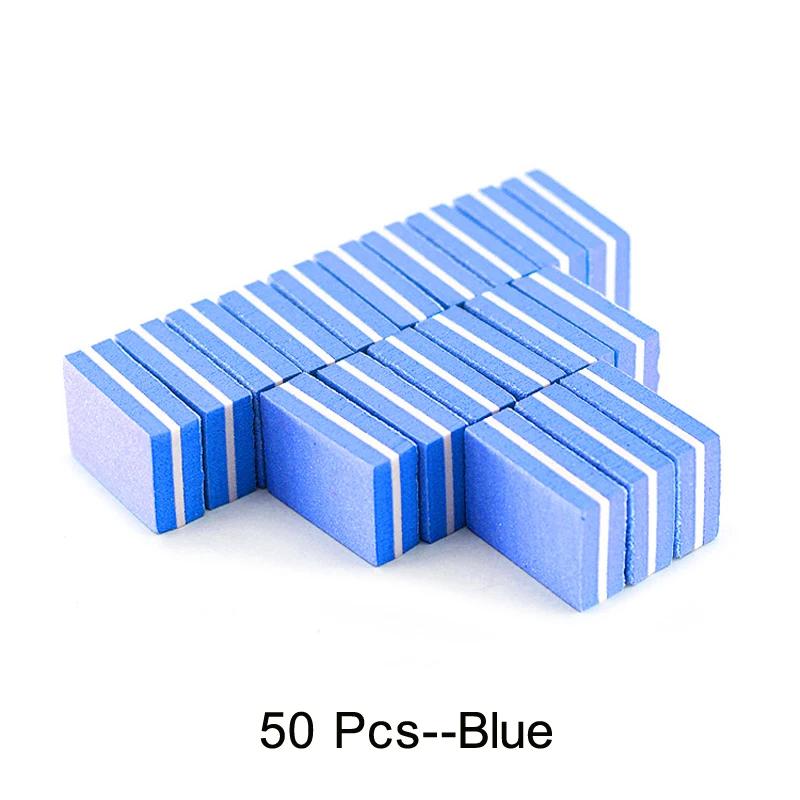 10/25/50Pcs Colorful Mini Nail Files Acrylic Nails Double Side 100/180 Grit Emery Boards For Professional Manicure Pedicure Tool
