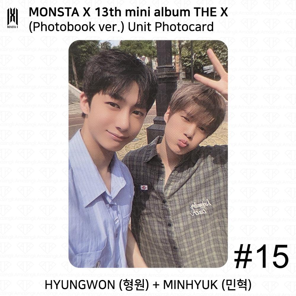 Monsta X The 13th Mini Album THE X Photobook Ver UNIT Bookmark Official Photocard
