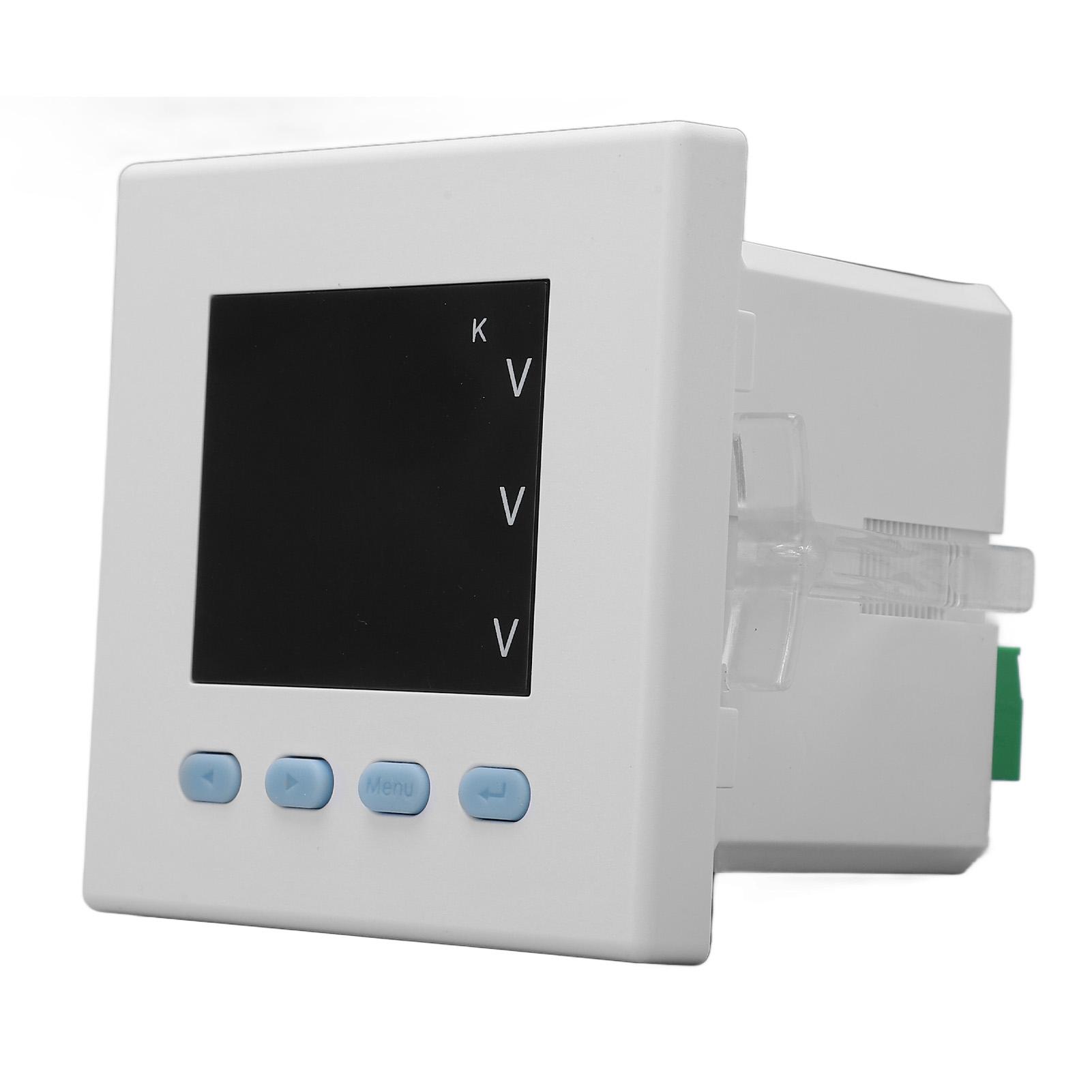 

Digital Voltmeter 3 Phase Digital Voltmeter Intelligent Electricity Usage Monitor Electric Energy Measurement Tools AC220V білий