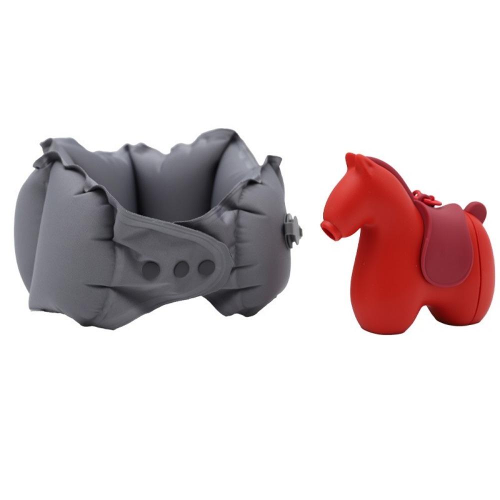 

Neck Protection Inflatable Neck Pillow Super Light Creative U-shaped Travel Pillow Pressed Inflation Comfort