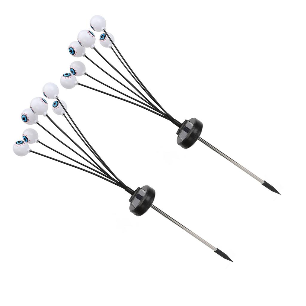 Scary Solar Eyeballs Light IP65 Waterproof Flexible Light Poles Decorative Lamp for Halloween Party