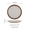 ZISIZ Retro Ceramic Dinner Plate