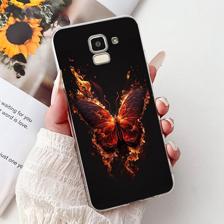 For Samsung Galaxy J6 2018 J600 SM-J600F Case Luxury Marble Dragon Soft Clear Silicone Phone Cover For Samsung J6 Plus J610 Capa