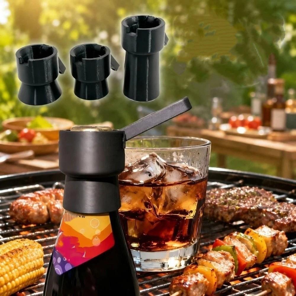 3PCS 3D Printed Cap Launcher Remover Portable Beer Can Opener Bottle Cap Deflectors  Novelty Gift