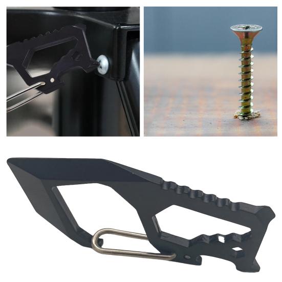 Quick Release Buckle Multifunctional Tool Spanner Anti-rust High Strength Portable Bottle Opener Carabiner Outdoor Camping Travel Survival Gear