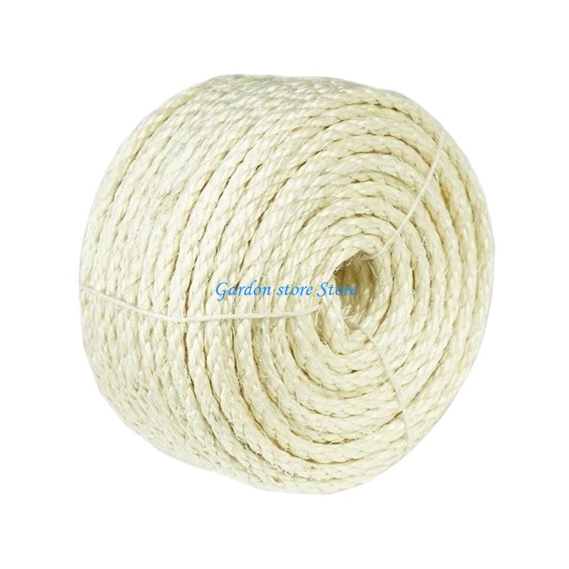 B0KB Sisal Rope For Pet Cats Scratching Post Repair Animal Climbing Tree Maintainence