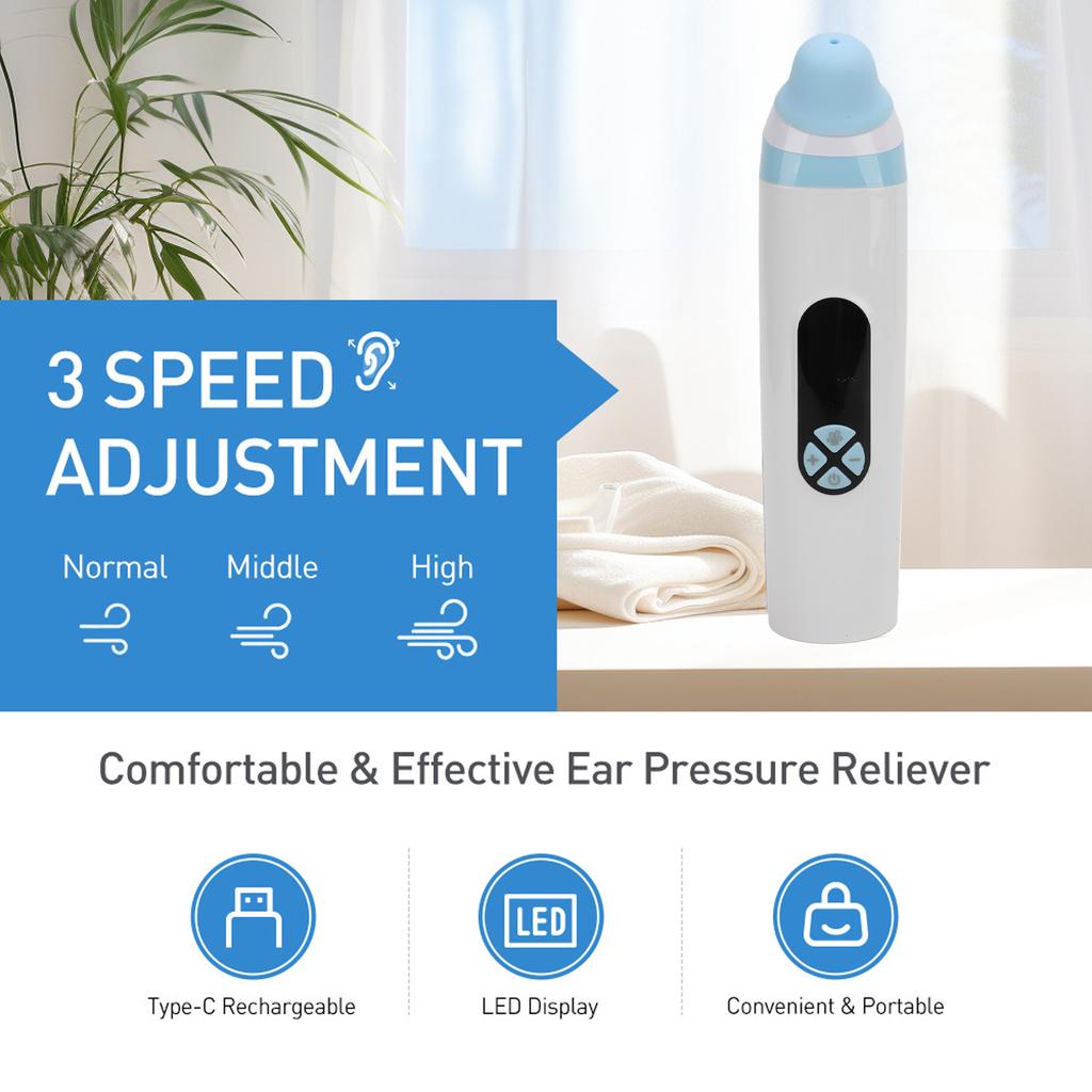 Eustachian Device Easy To Use Unblock Eustachian Tube Balancing Ear Pressure Relieve Tinnitus Ear Pressure Reliever For Flying