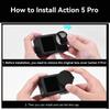 For DJI Osmo Action 5 Pro 4 Lens Cover HD Tempered Glass Screen Protector Front Rear Film Cap For DJI Action 4 5Pro Accessories