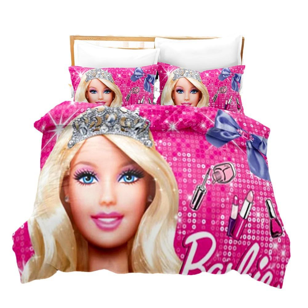Barbie Barbie Digitální Tisk Sada Povlečení Třídílná Sada Čtyřdílná Sada, Sada