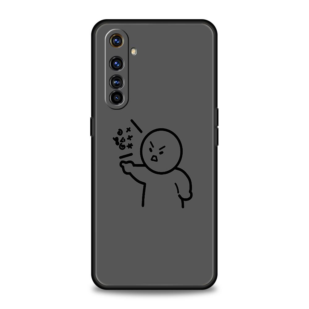 Matchman Cartoon Phone Case for Realme 8 9 10 8i 9i 6 7 GT2 C21 C25 C11 GT Neo 3T Pro Plus 5G Shockproof Silicone Shell Capa Bag