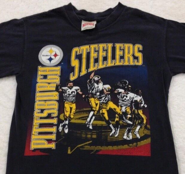 vintage 90s PITTSBURGH STEELERS NUTMEG T-Shirt XS nfl football 4XL