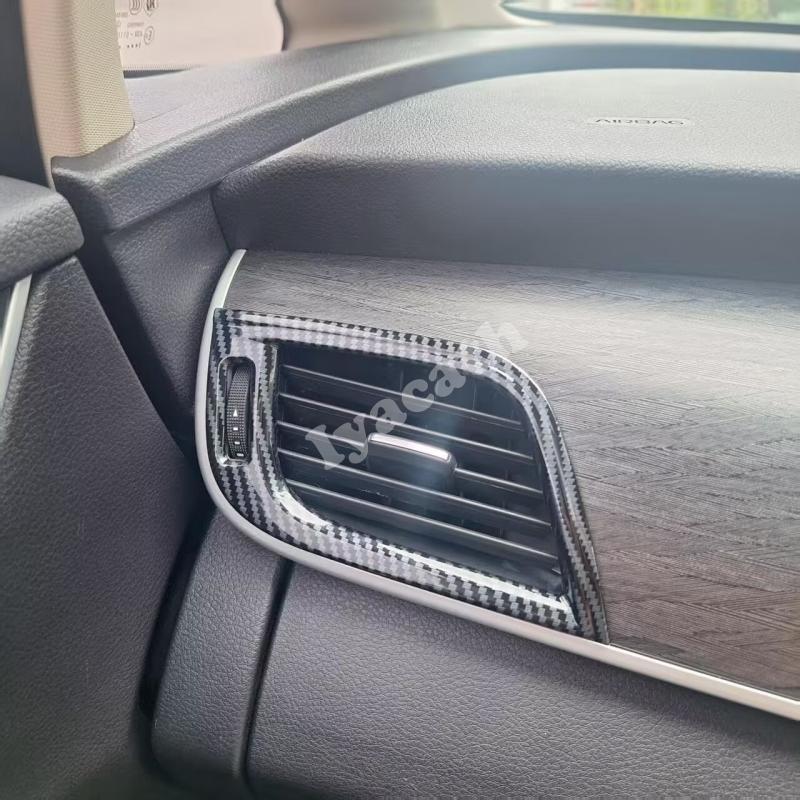 For BYD M6 2025 2026 ABS carbonfiber front rear center air conditions outlet cover side AC vent cover interior accessories