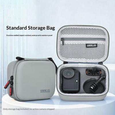 STARTRC For DJI Osmo Action 6 Camera Storage Case PU Leather Portable Protective Carrying Bag