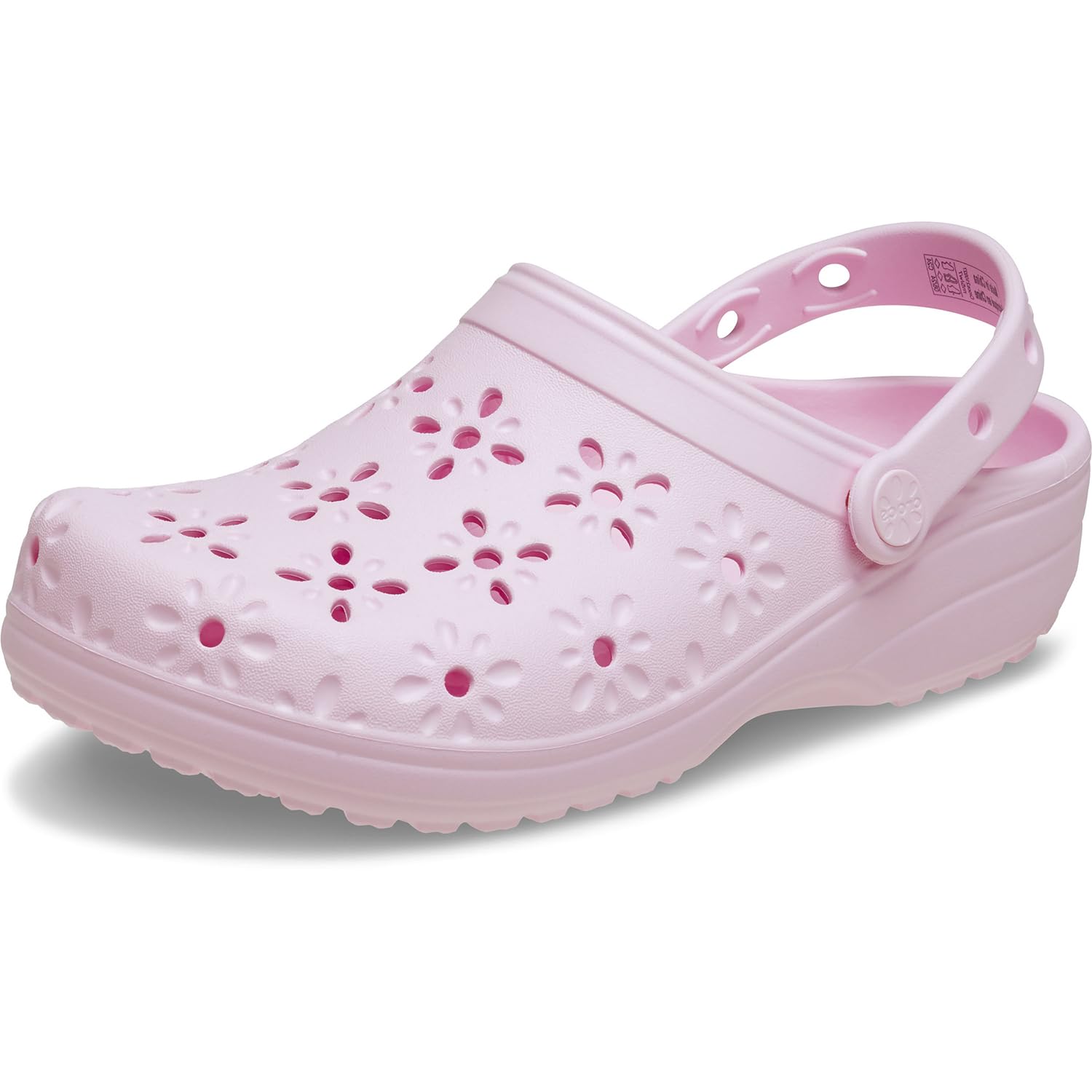 

Crocs Classic Floral Cut Out Clog, Pink Milk, 23cm