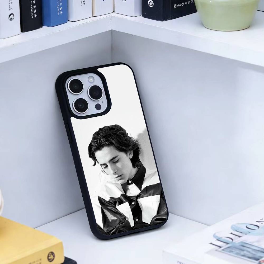 J-Timothee Chalamet Phone Case For iPhone17,16,15,14,13 Plus,Pro Max Magnetic For Magsafe Wireless Charging