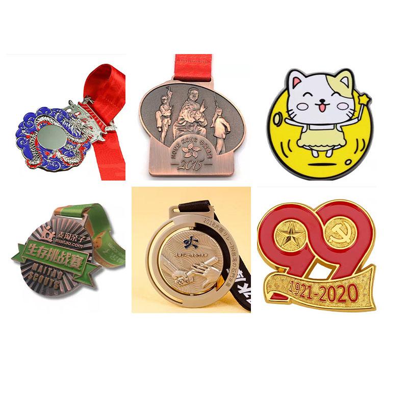 Custom medal football gold silver copper medals custom sports Metal medal with ribbons Medallions customization Pendant Gift