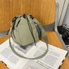 Popular small bags women's autumn and winter new niche drawstring messenger bag bucket bag