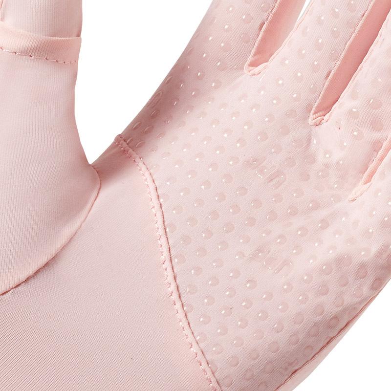 Sun Protection Gloves for Women Summer Coolness Outdoor Sun Protection Thin  Breathable  Anti Slip  Sports Cycling Ice Silk Finger Exposed Gloves