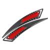 2X Carbon Fiber Car Wheel Eyebrow Fender Arch Trim Strip Decal Sticker Accessory