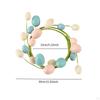 Easter Eggs Ring Wreath Artificial for Front Door Handcraft Spring Decor Home Indoor