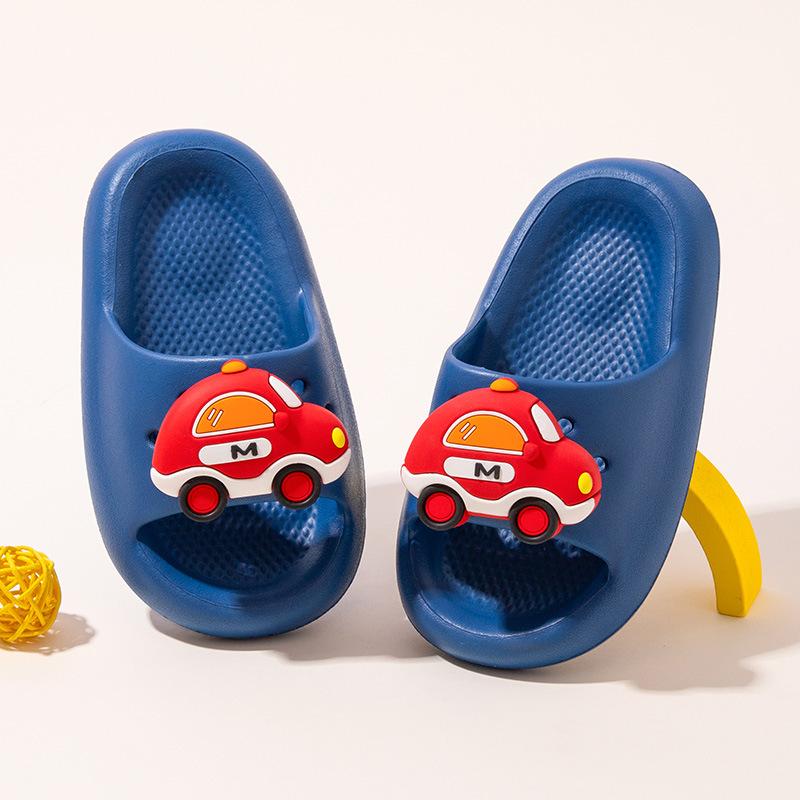 Cartoon Shoes - Boys  and Girls  Flip-flops with Soft Soles 150 красный