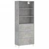 VidaXL Highboard Concrete Grey 69.5x34x180 Cm Engineered Wood 3189369