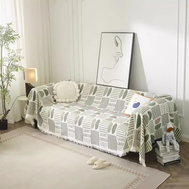 All-inclusive Sofa Cover Sofa Towel Blanket Chenille Cloth Nordic Style Sofa Blanket Universal Sofa Cushion Multiple Sizes