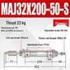 Adjustable Stroke Mini Stainless Steel Pneumatic Cylinder (maj16/20/25/32/40X100-25-50sca)