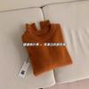 Sunset Orange Raccoon Fleece Sweater Knitted Sweater Women's New Autumn and Winter Soft Waxy Pullover Round Neck High-end Top