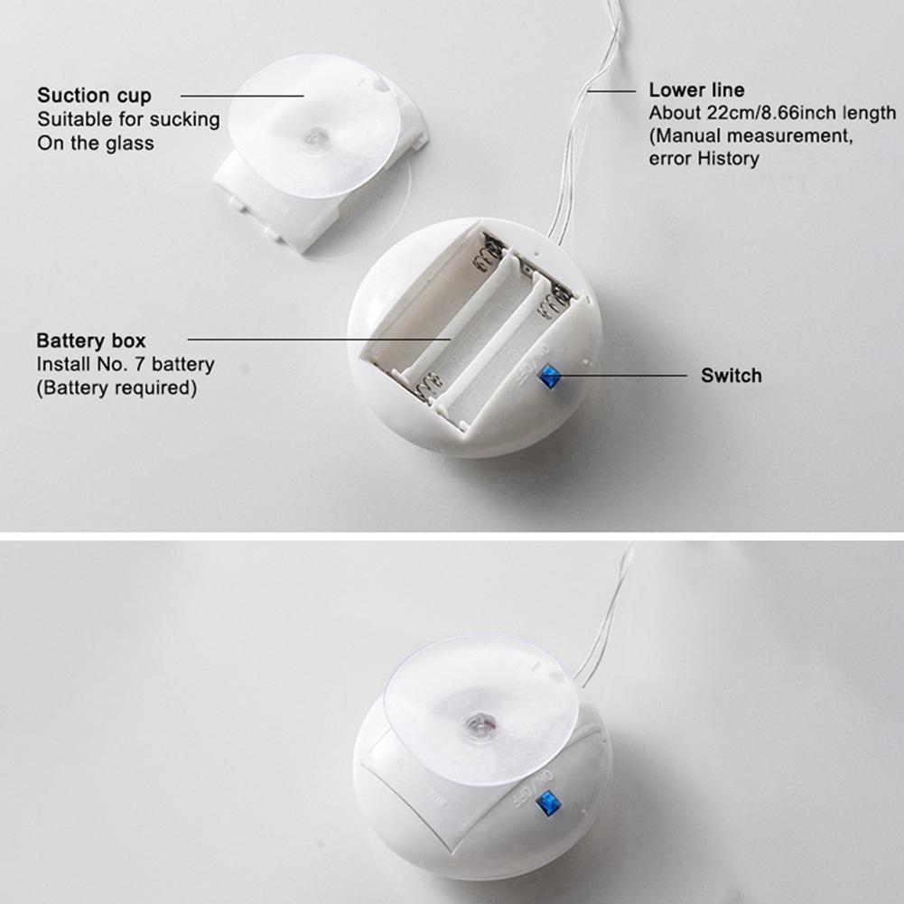 4pcs LED String Lights Room Party Festival Decorative Lights 3 AAA Batteries Powered