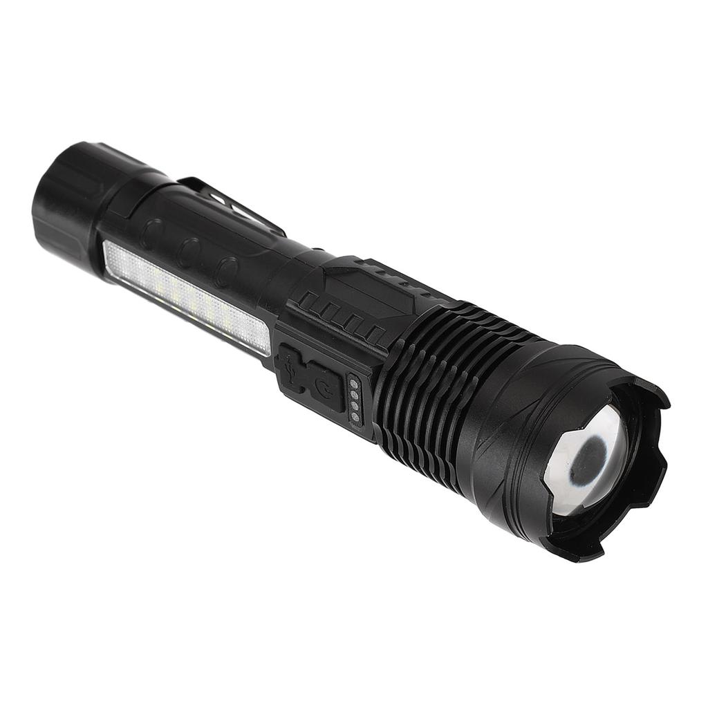 LED Bright Flashlight COB Work Light USB Rechargeable IPX4 Outdoor Lighting White Laser Flashlight 800LM