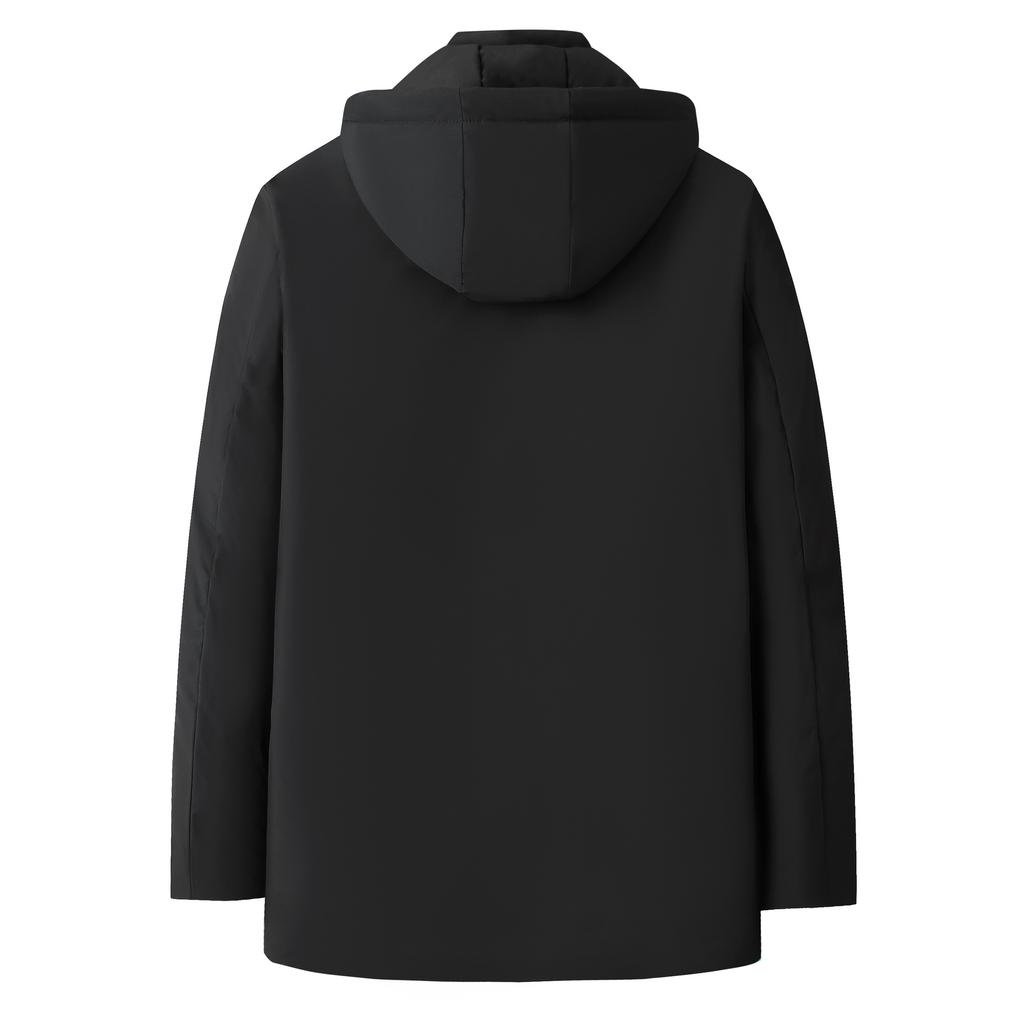 Middle-aged Men's Dad's Autumn and Winter Coat New Business Casual Lapel Middle-aged and Elderly Men's Cotton Clothing Men's Fashion Trend