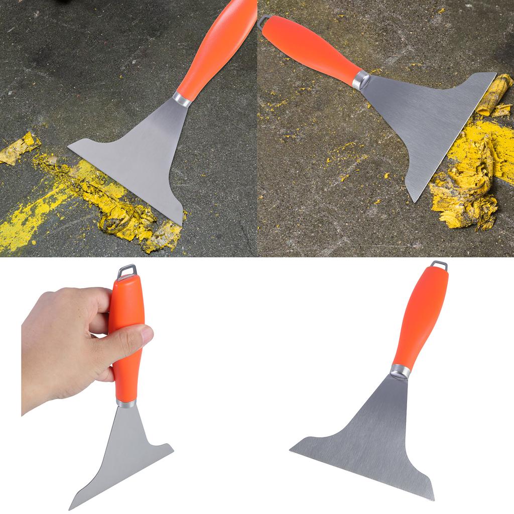 Heavy Duty Griddle Handle Scrapers for Flat Top Stainless Steel Food Scrapers Outdoor Antislip Grill Scrapers Tool