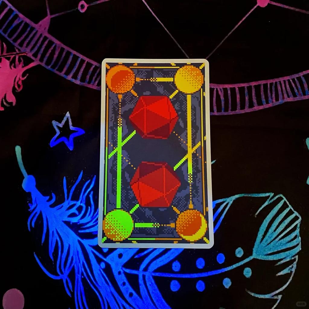 Pixelové tarotové karty Hry Rider-Waite 78 ks karet pro začátečníky a profesionály 10,3*6cm