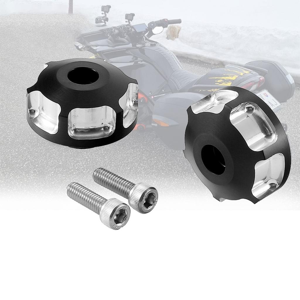 Replacement Aluminum Hand Grip End Cap with Bolts for 2013-2016 Handlebar End Caps Plug ATV Accessories