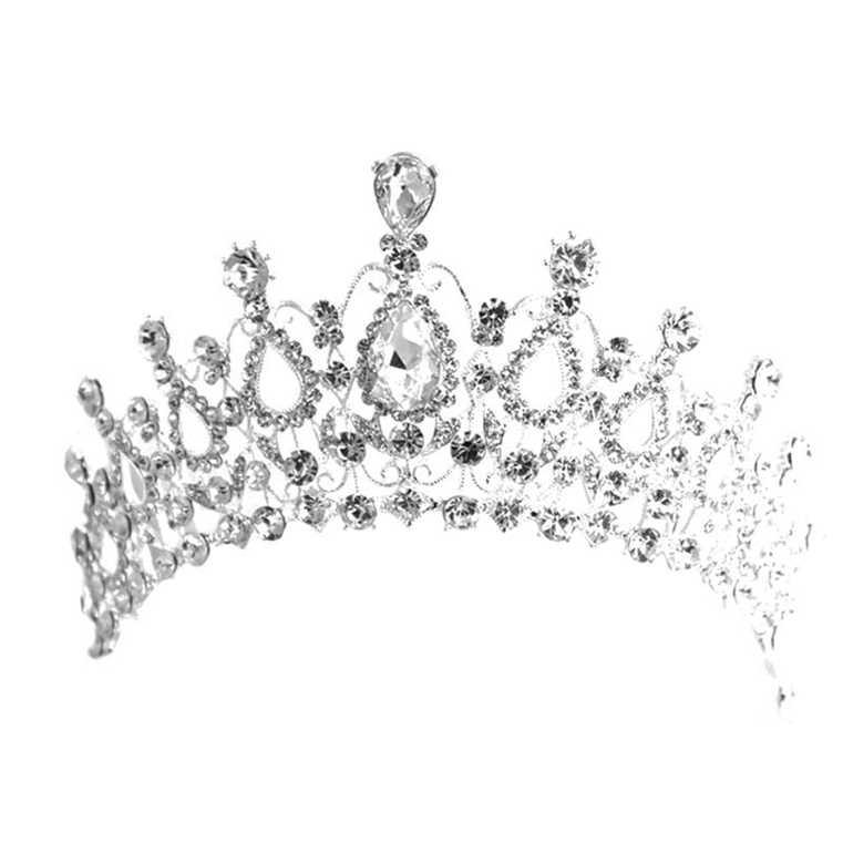 Bridal Wedding Crystal Rhinestone Hair Headband Crown Comb Tiara Prom Pageant