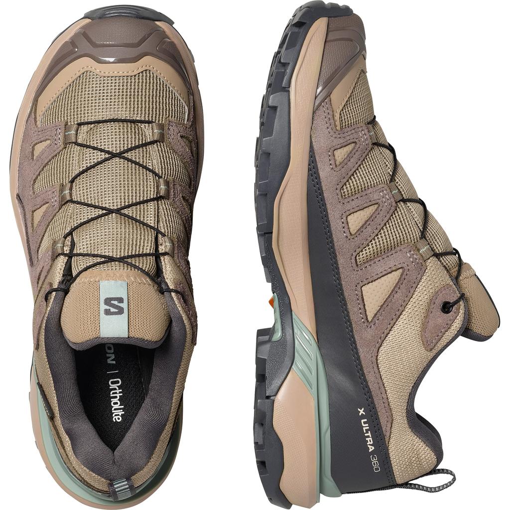 SALOMON X Ultra 360 Kumaş Deri Gore-Tex Retro Hafif Pratik Darbe Emici Su Geçirmez Nefes Alabilir Destekleyici Kısa Bilekli Yürüyüş Ayakkabıları 491586
