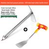 Stainless Steel Dual-Use Hoe Rake: German Agricultural Tool for Gardening and Planting