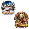 Nordische Finnland 3D Kühlschrankmagnete Aufkleber Tourismus Souvenir Kühlschrankmagnete Aufkleber Haus Küche Dekor