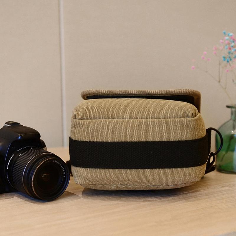 Compact Camera Shoulder Bags for DSLR/SLR Cameras, Waterproof Crossbody Bags High-performance Canvas Shoulder Bags