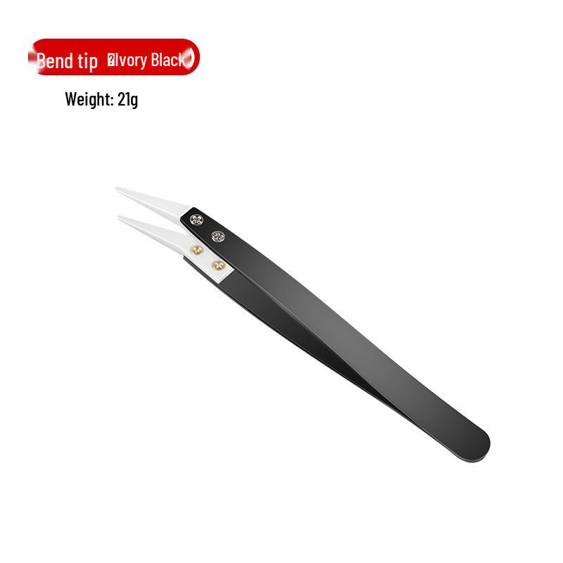 Anti-static Insulated Ceramic Tweezers: Non-magnetic, Acid-resistant, for Electricians and Experimental Use