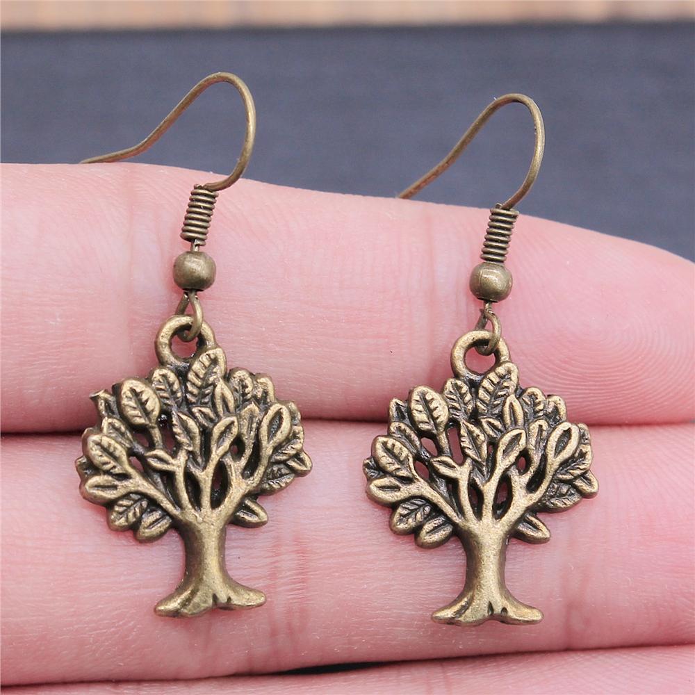Tree Earring Women Drop Earrings Round Tree Dangle Earrings Women Fashion Jewelry Gift For Women